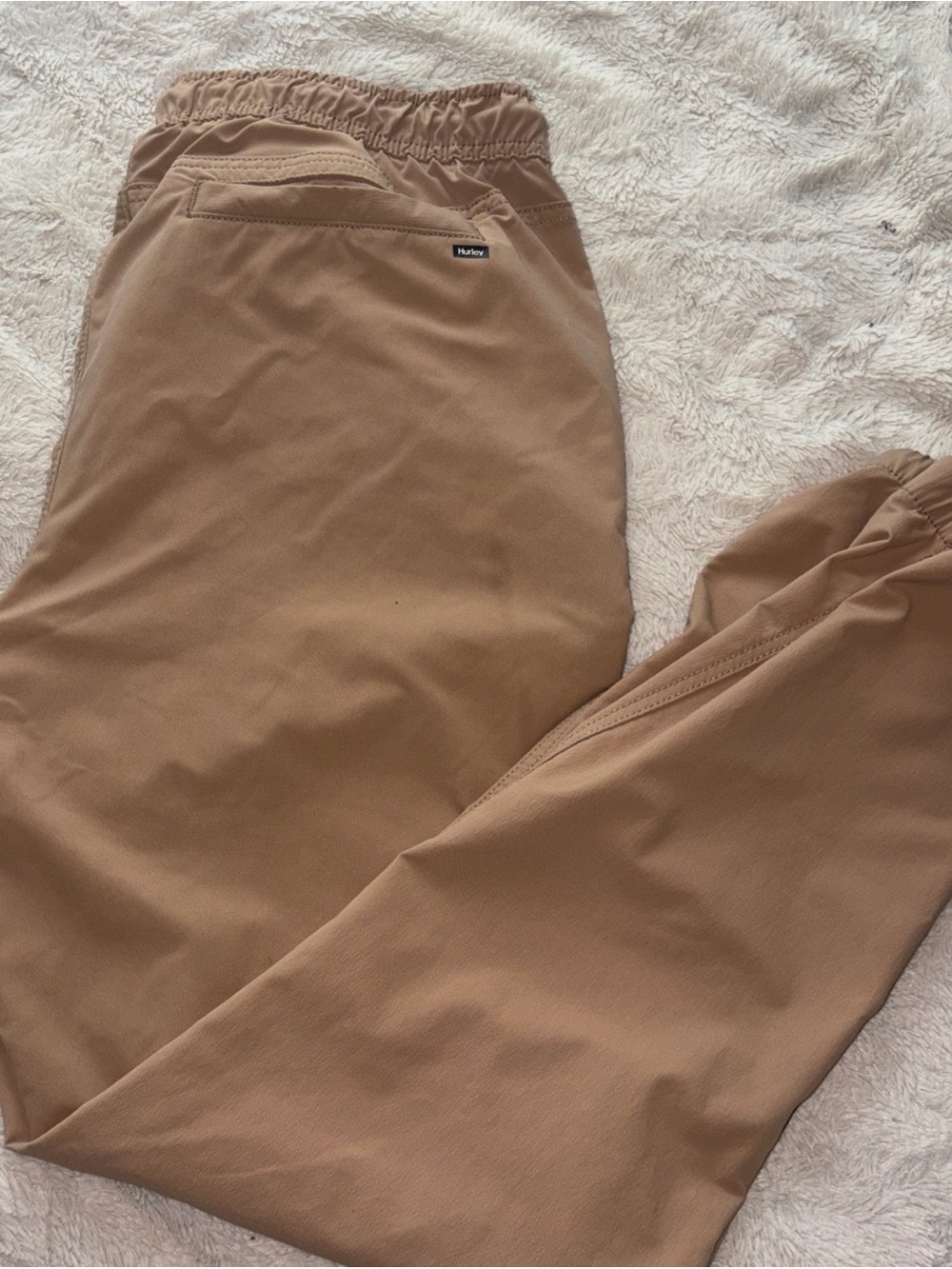 Hurley Men’s Brown Elastic Waist Joggers